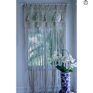 Macrame Curtain/Wall Decor Long with Tassels Handmade
